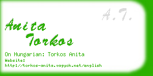 anita torkos business card